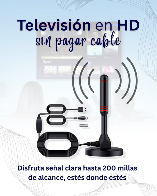 Antena de TV HD Portátil 30DBI