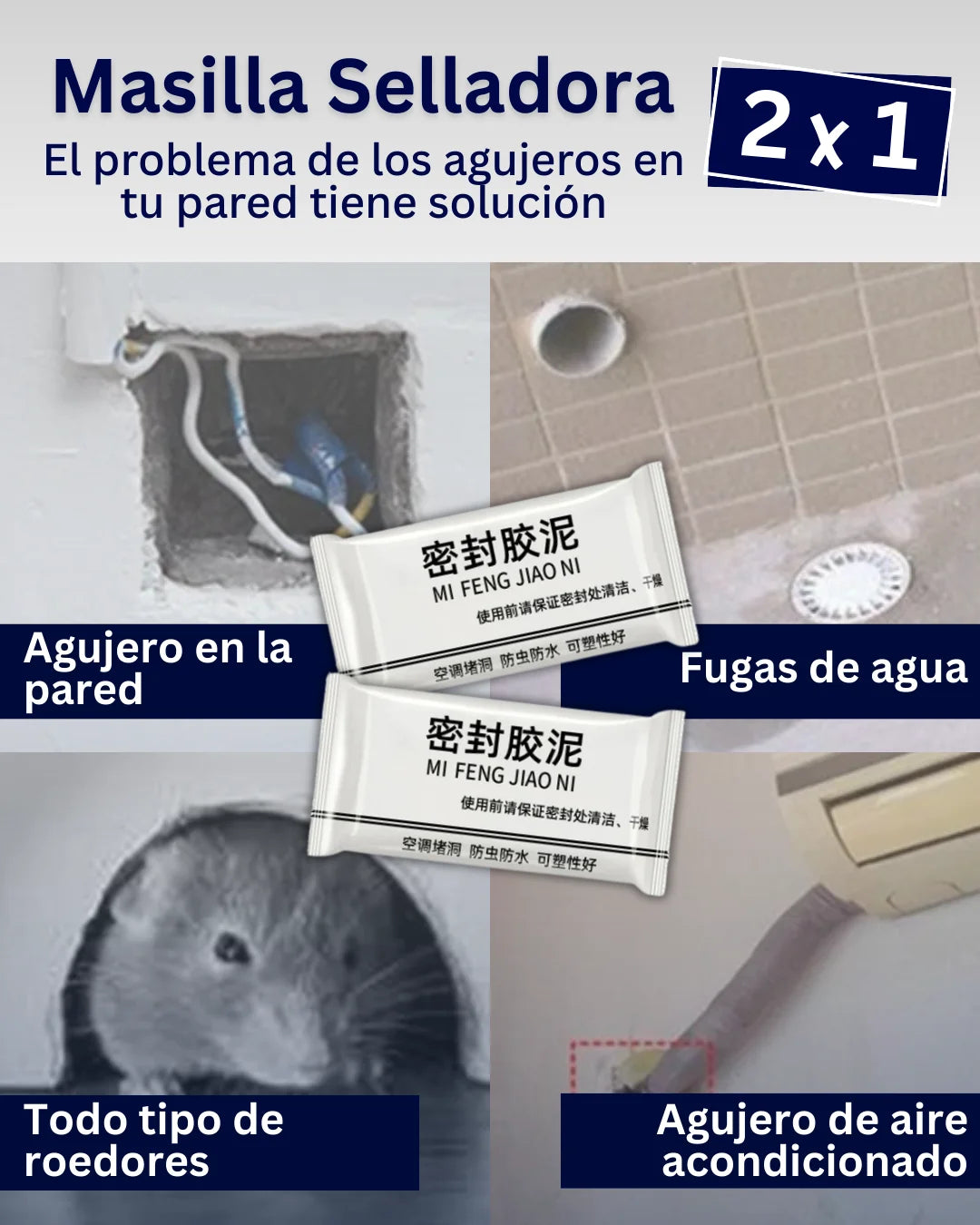 Masilla selladora ¡2x1!