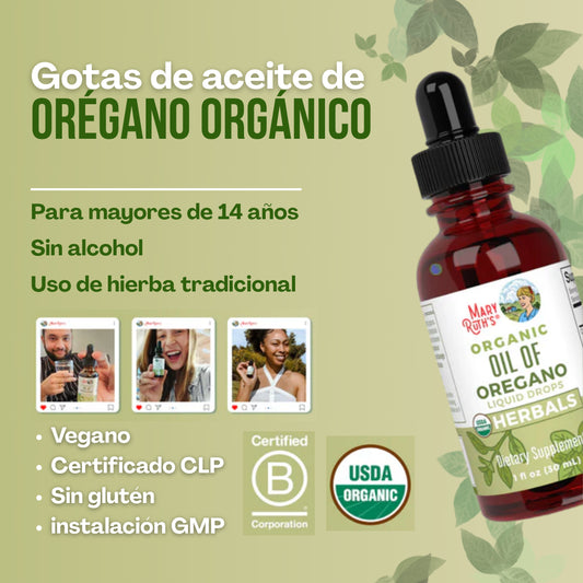 Aceite de orégano orgánico