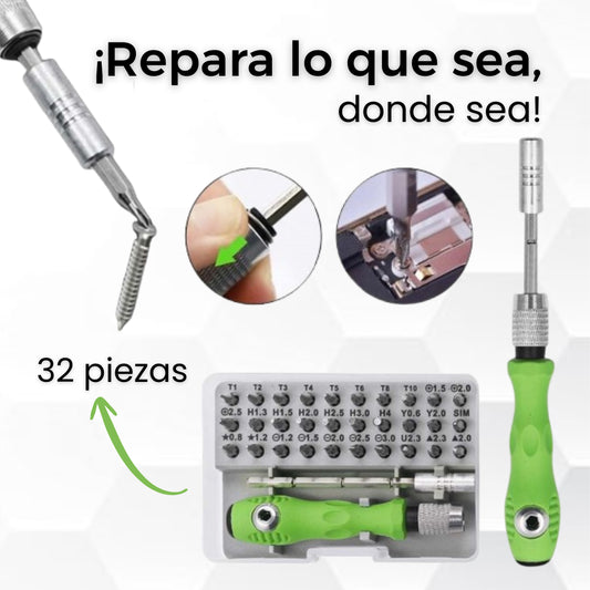 Destornillador desmontable 32 en 1