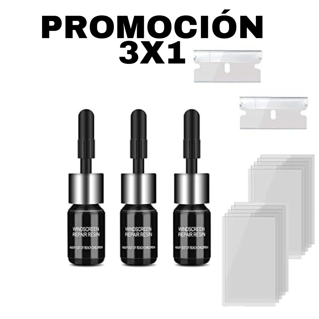 Reparador de vidrios ¡PROMOCIÓN 3X1!