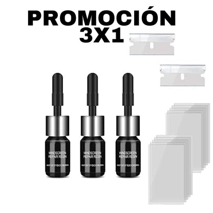 Reparador de vidrios ¡PROMOCIÓN 3X1!
